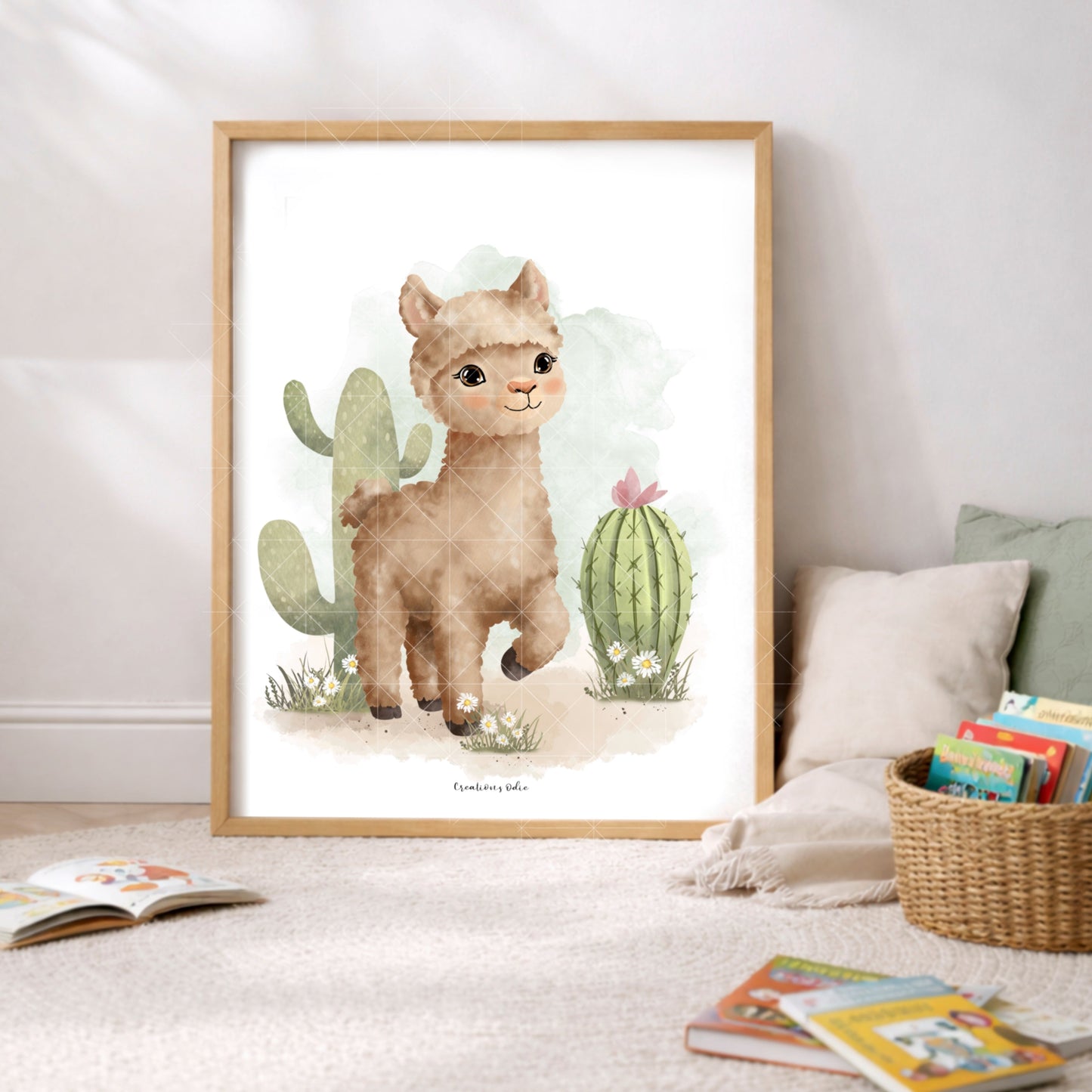 Affiches chambre enfant – Alpaga - Affiche - Créations Odie