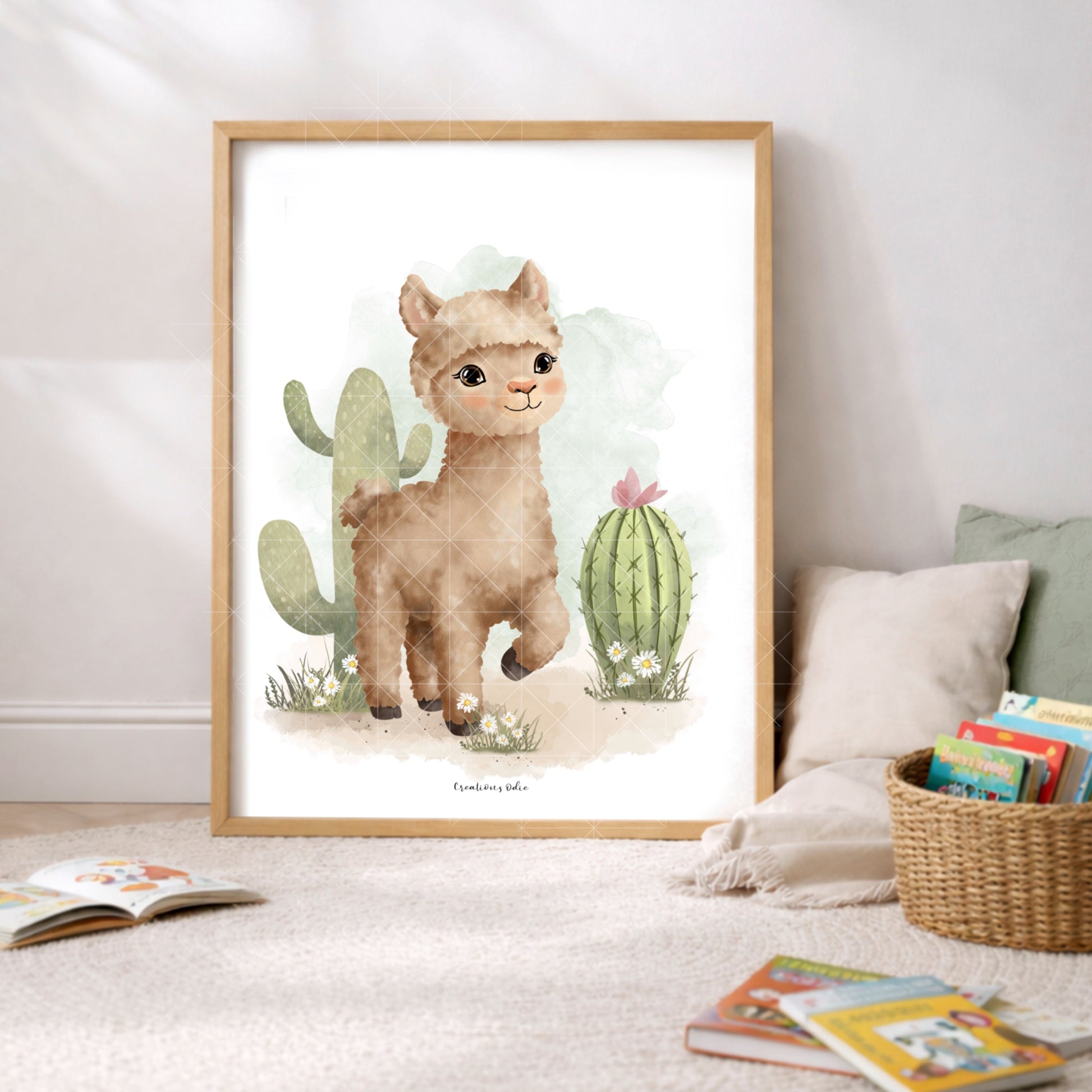 Affiches chambre enfant – Alpaga - Affiche - Créations Odie