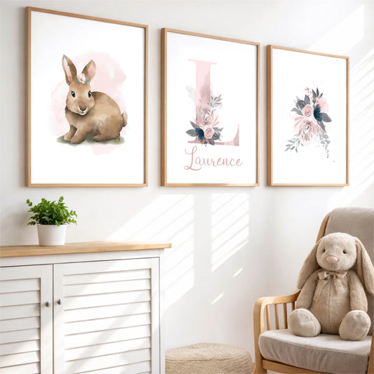 Affiches chambre enfant - Lapin tout doux - Affiche - Créations Odie