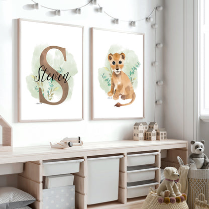 Affiches chambre enfant - Lionceau - Affiche - Créations Odie