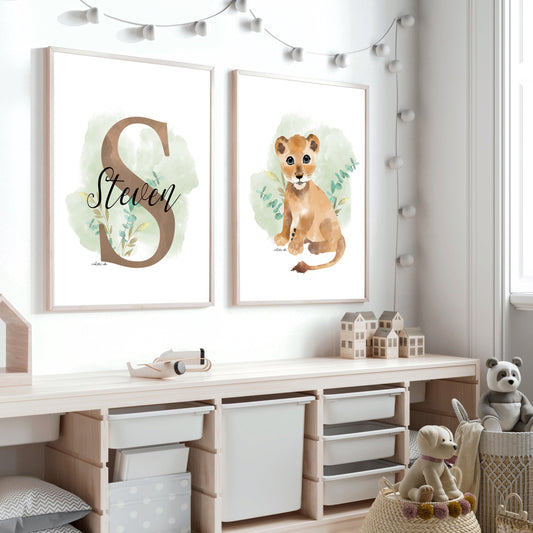 Affiches chambre enfant - Lionceau - Affiche - Créations Odie