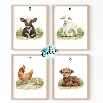 Affiches chambre enfant - Une ferme à la campagne - Affiche - Créations Odie