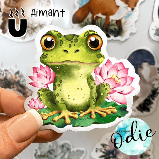 Aimant - Grenouille - aimant - Créations Odie