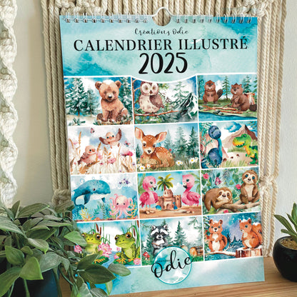 Calendrier mural - 2025 - Calendrier - Créations Odie