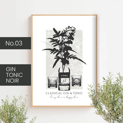 Cocktails classiques - noir - Créations Odie