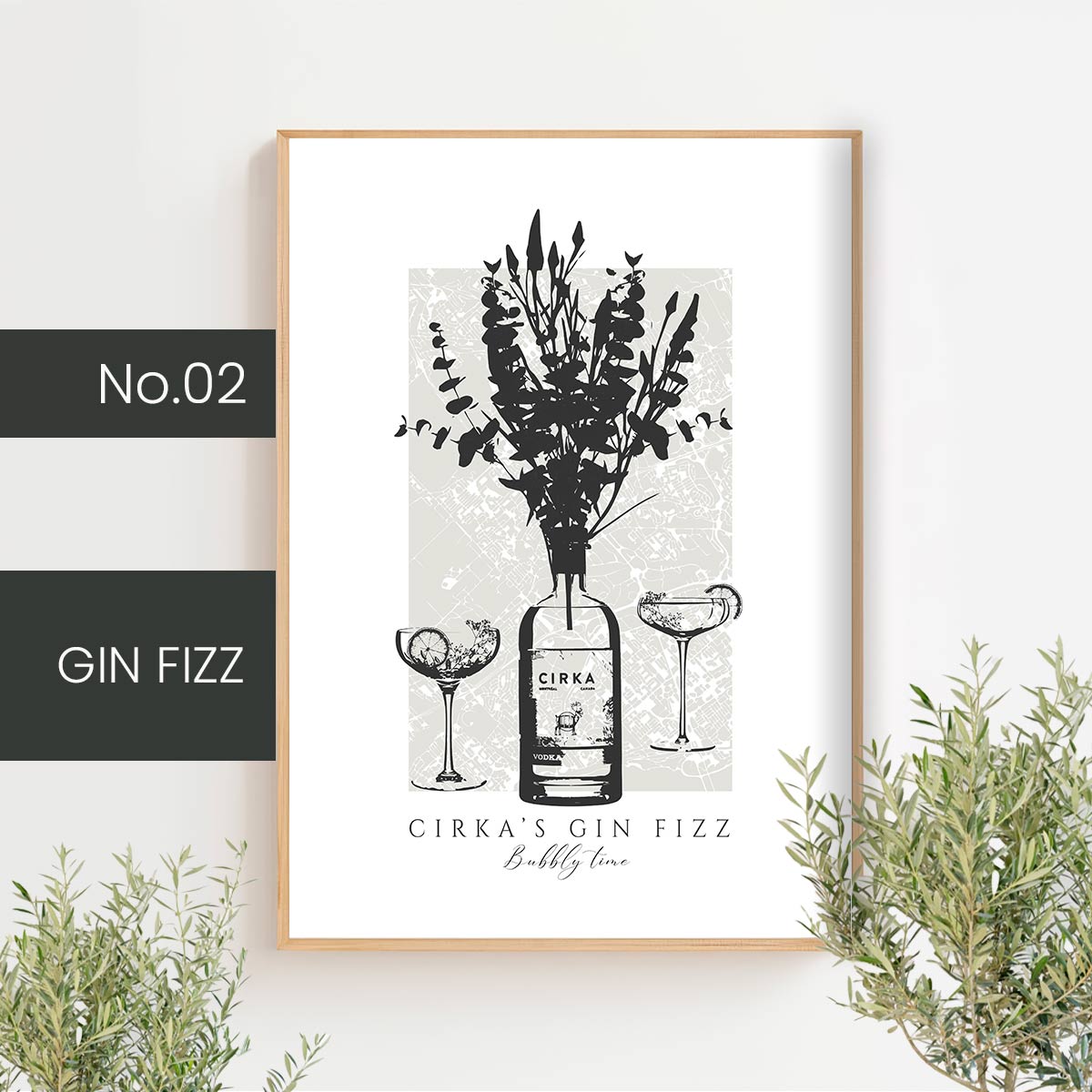 Cocktails classiques - noir - Créations Odie