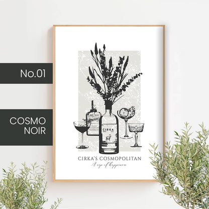 Cocktails classiques - noir - Créations Odie