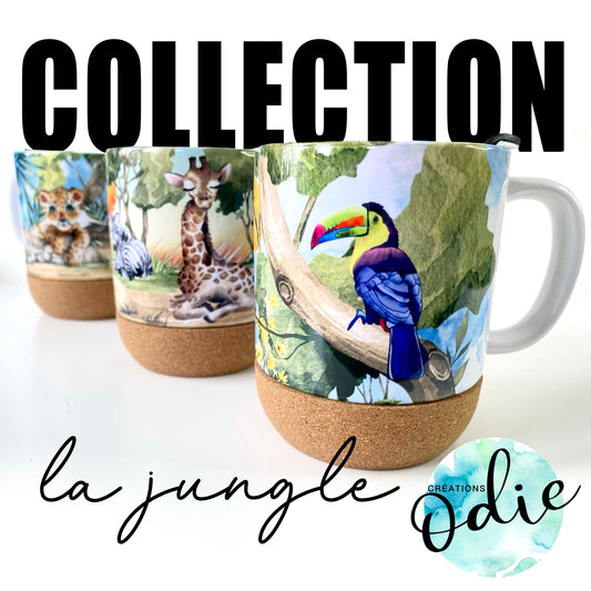 Collection La Jungle - Ensemble de 3 tasses - Tasse - Créations Odie