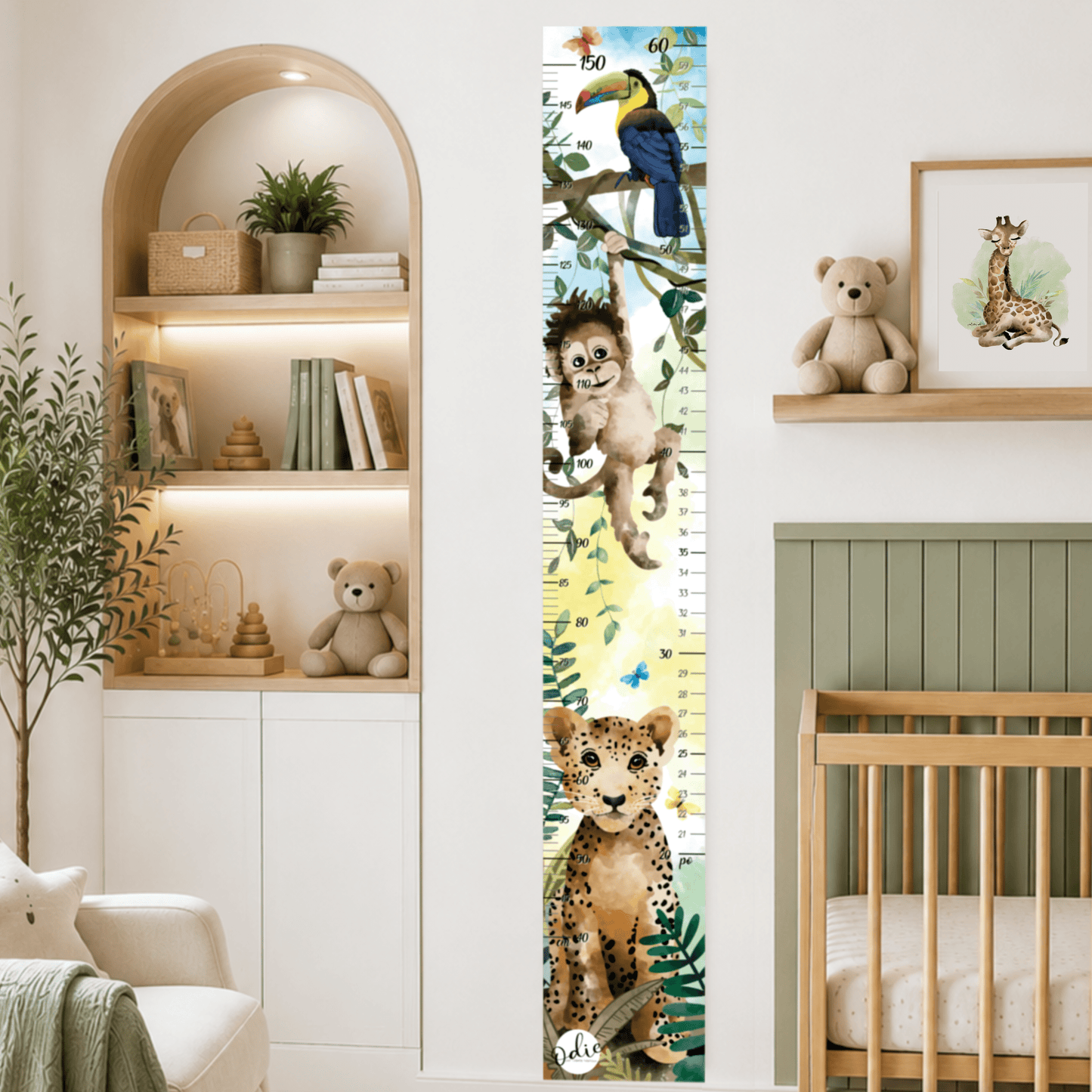 Échelle de croissance - La jungle du perroquet - Échelle - Créations Odie