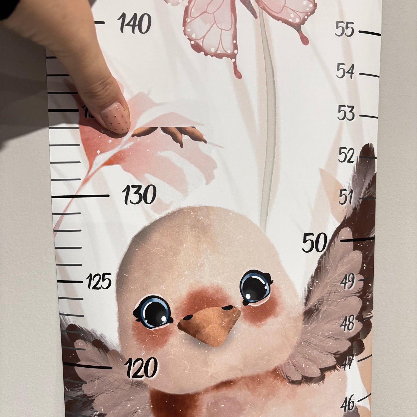 Échelle de croissance Les oiseaux - Imparfaites - Affichette ne pas toucher - Créations Odie