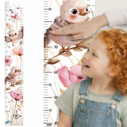Échelle de croissance - Oiseaux et fleurs - Échelle - Créations Odie