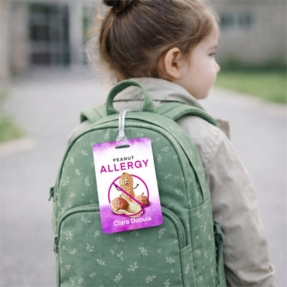 Étiquette d’alerte - Allergie aux arachides - Créations Odie