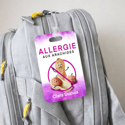 Étiquette d’alerte - Allergie aux arachides - Créations Odie