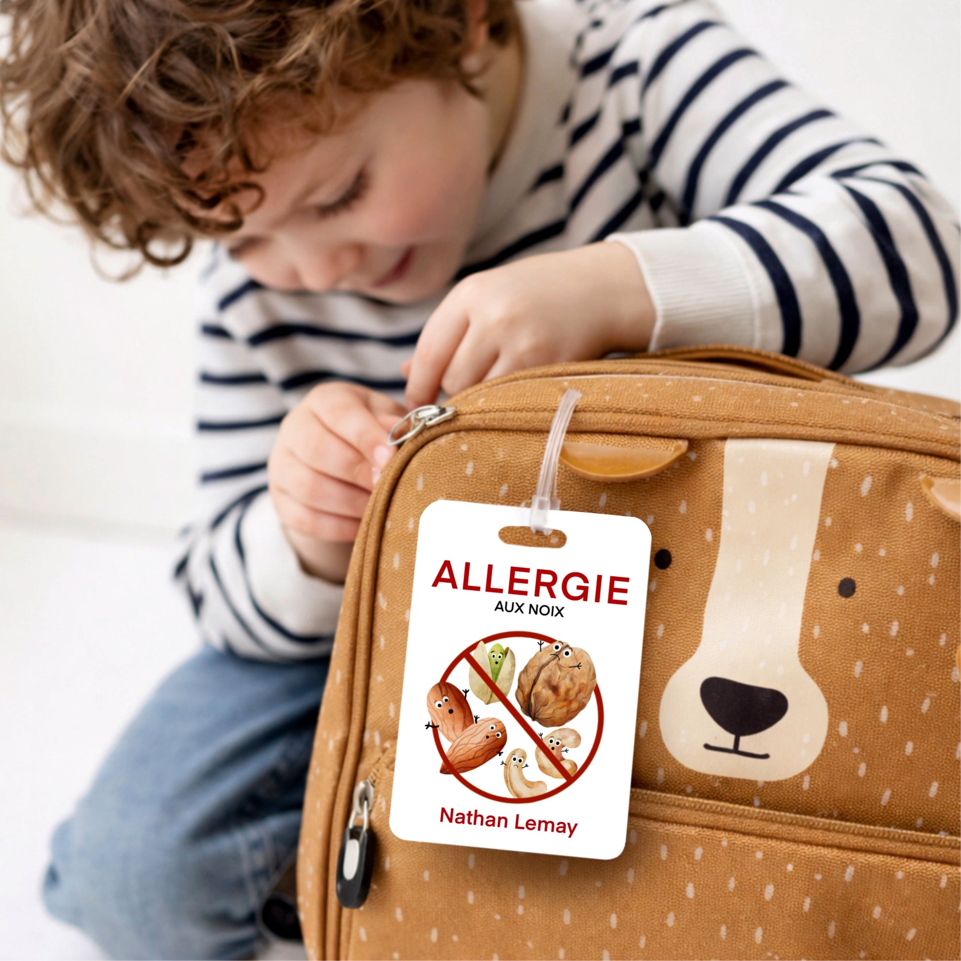 Étiquette d’alerte - Allergie aux noix - Créations Odie