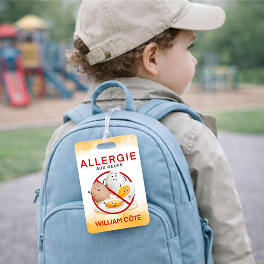 Étiquette d’alerte - Allergie aux oeufs - Créations Odie