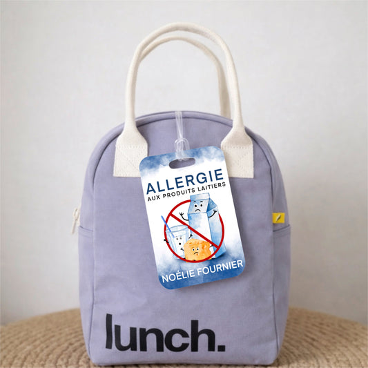 Étiquette d’alerte - Allergie aux produits laitiers - Créations Odie
