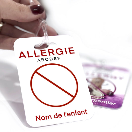 Étiquette d’alerte - Allergies multiples - Créations Odie