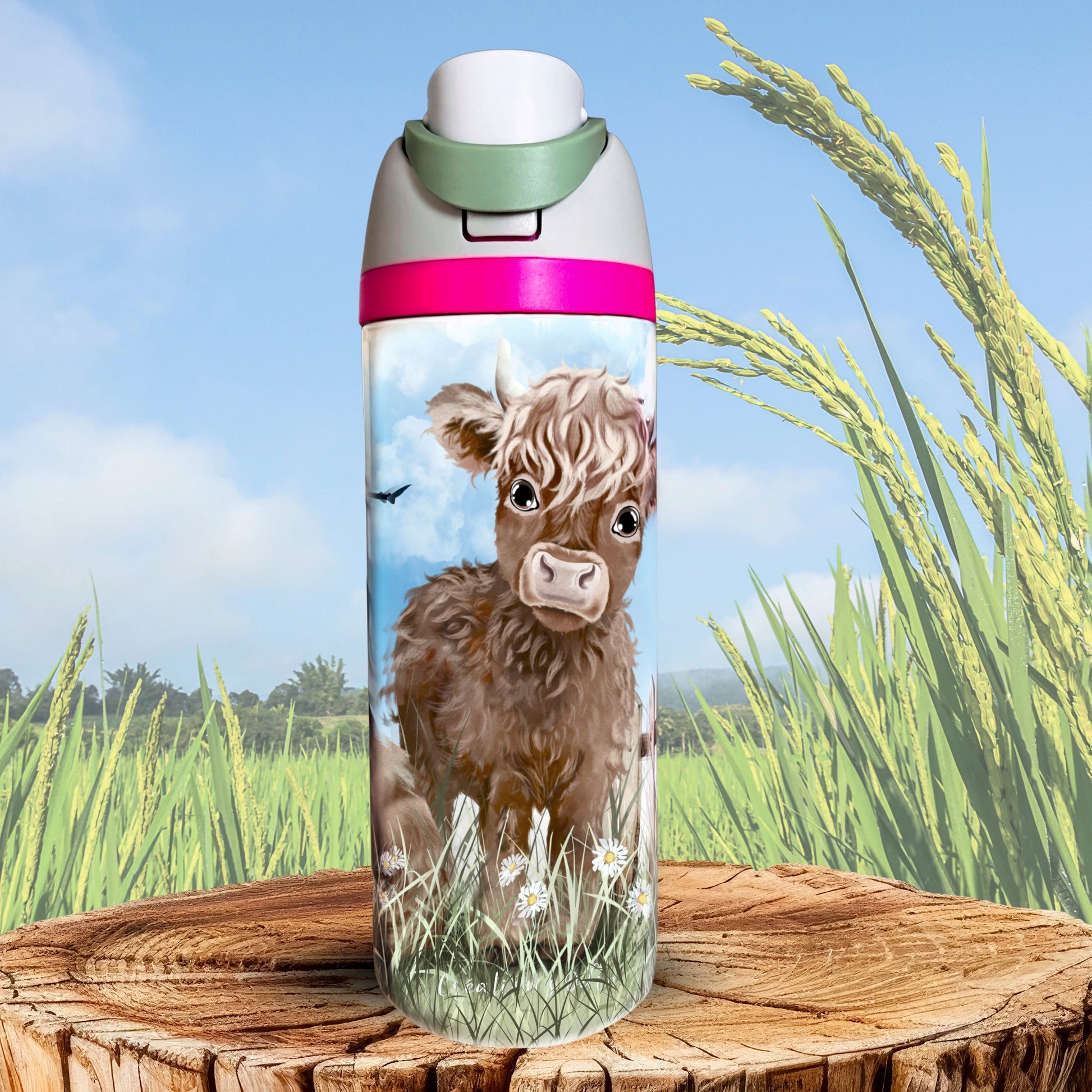 Gourde 24 et 12 oz - Créer la gourde de ton choix - Verre isotherme - Créations Odie