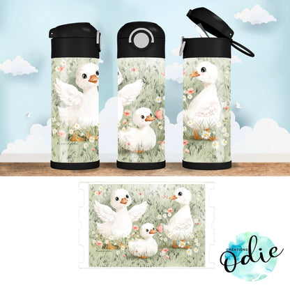 Gourde thermos - Les petites oies - Verre isotherme - Créations Odie