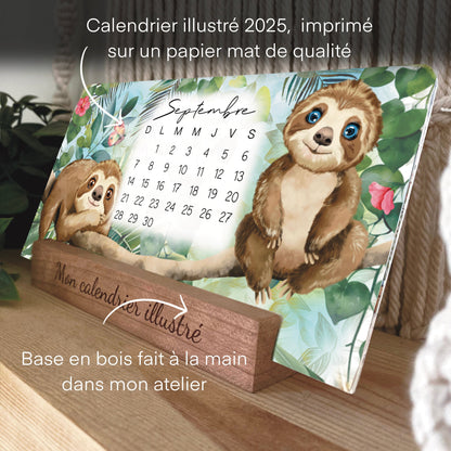 Mon calendrier illustré - 2025 - Calendrier - Créations Odie