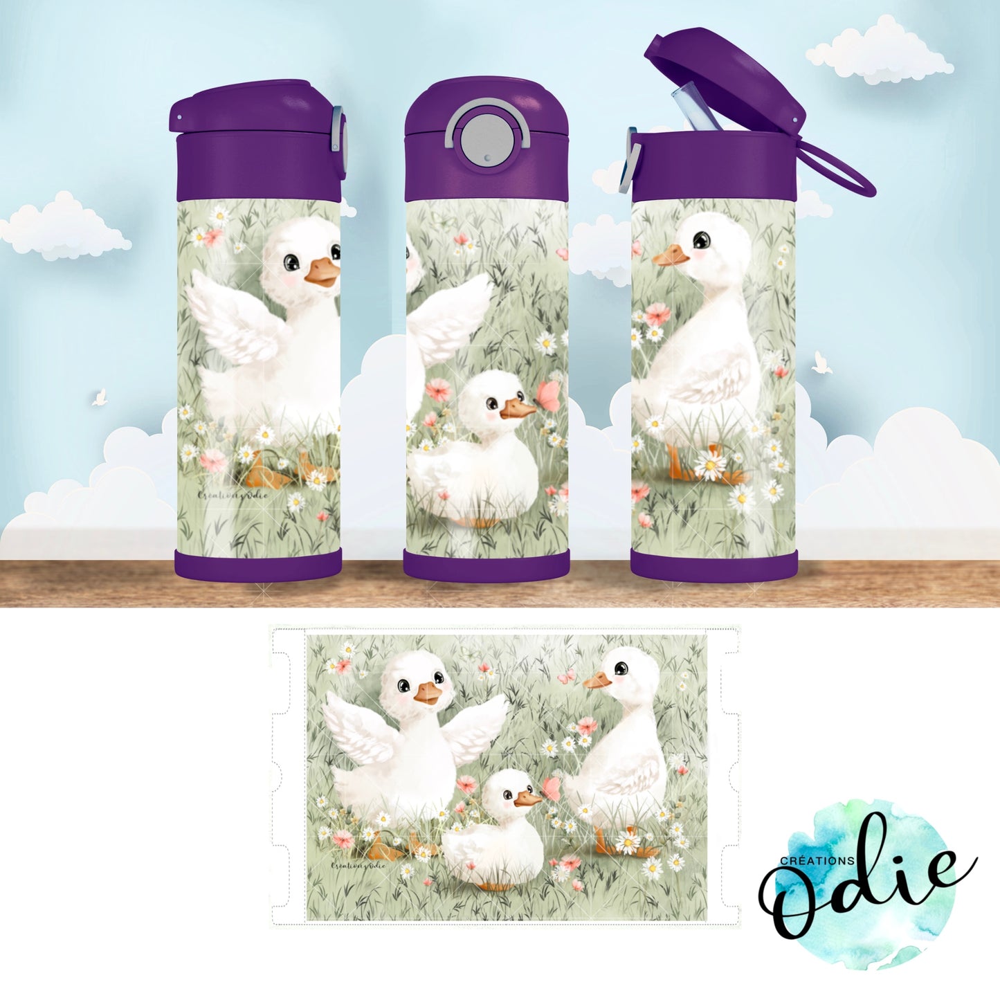 Gourde thermos - Les petites oies