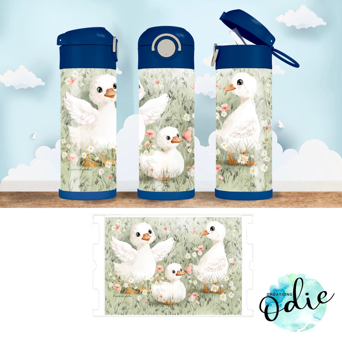 Gourde thermos - Les petites oies