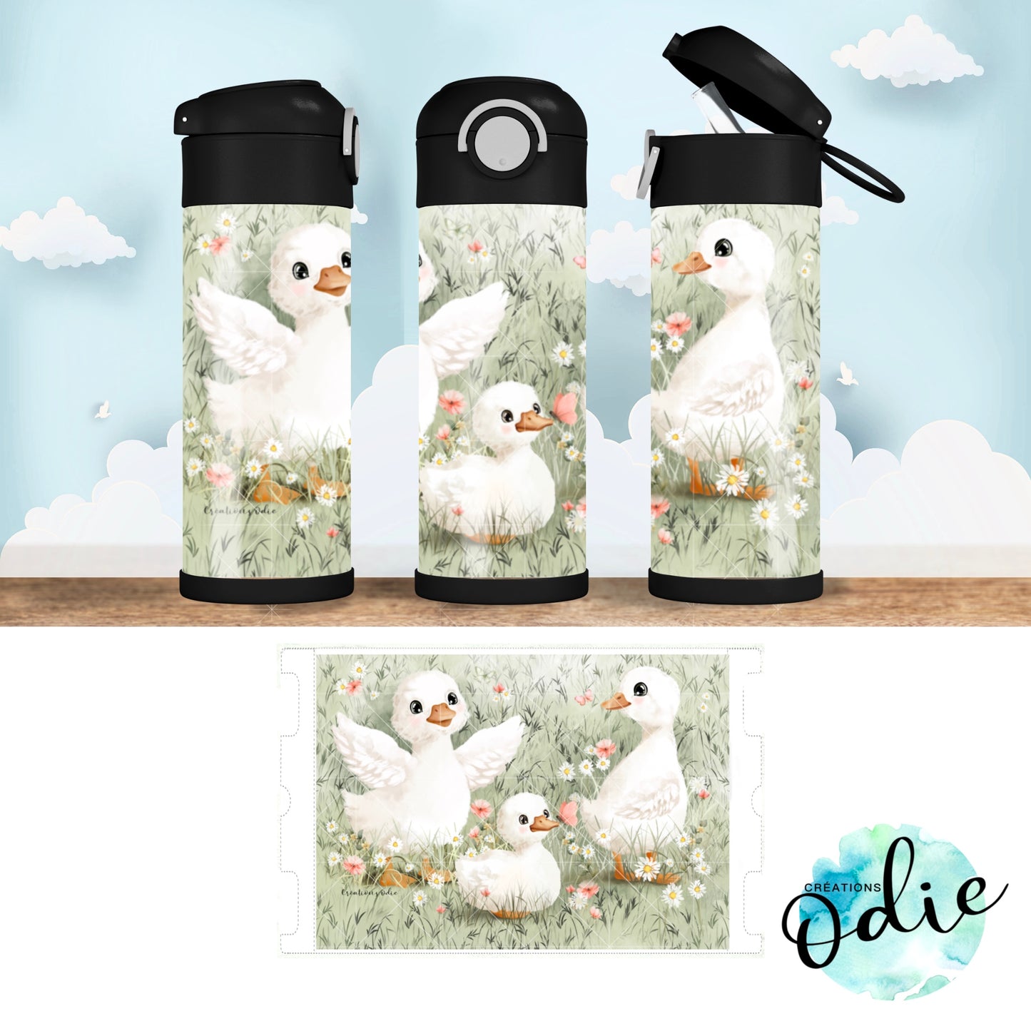 Gourde thermos - Les petites oies