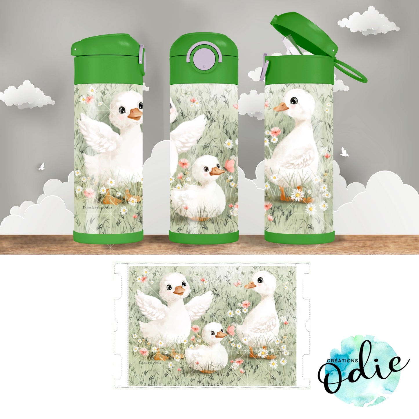 Gourde thermos - Les petites oies