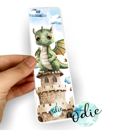 Signet - Petit dragon vert - Signet - Créations Odie