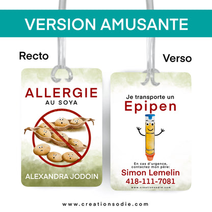 Étiquette d’alerte - Soya