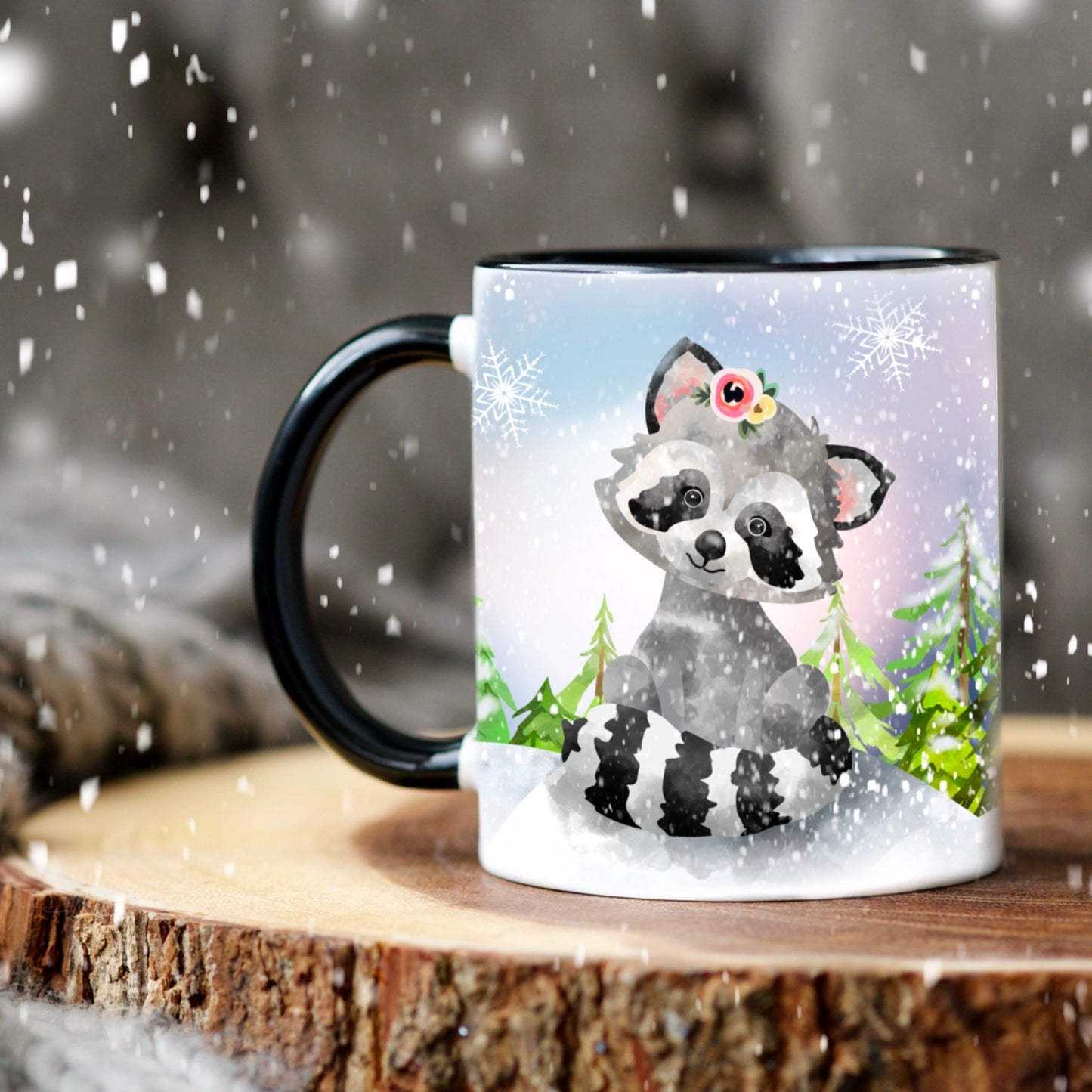 Tasse Charlie en hiver - Tasse - Créations Odie