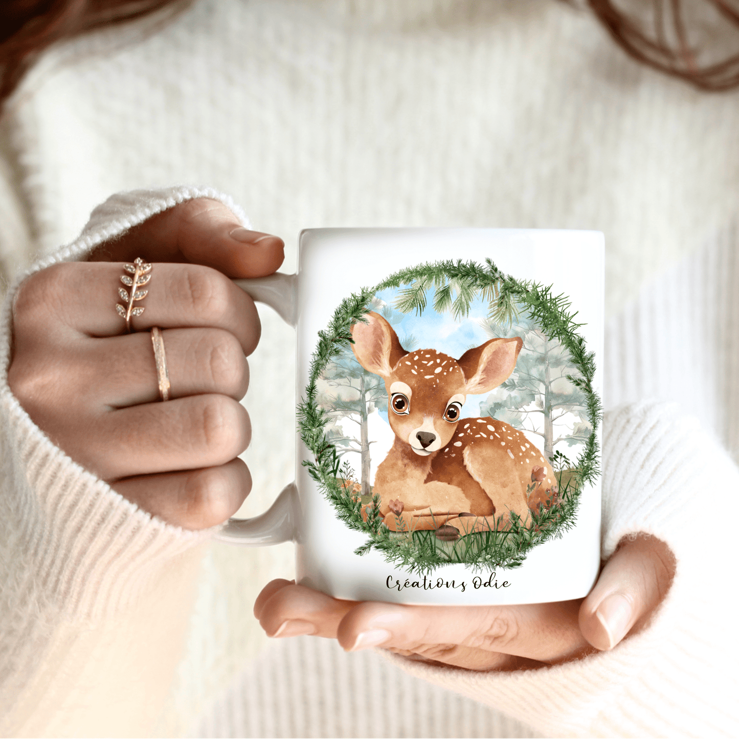 Tasse Chevreuil de la forêt - Tasse - Créations Odie