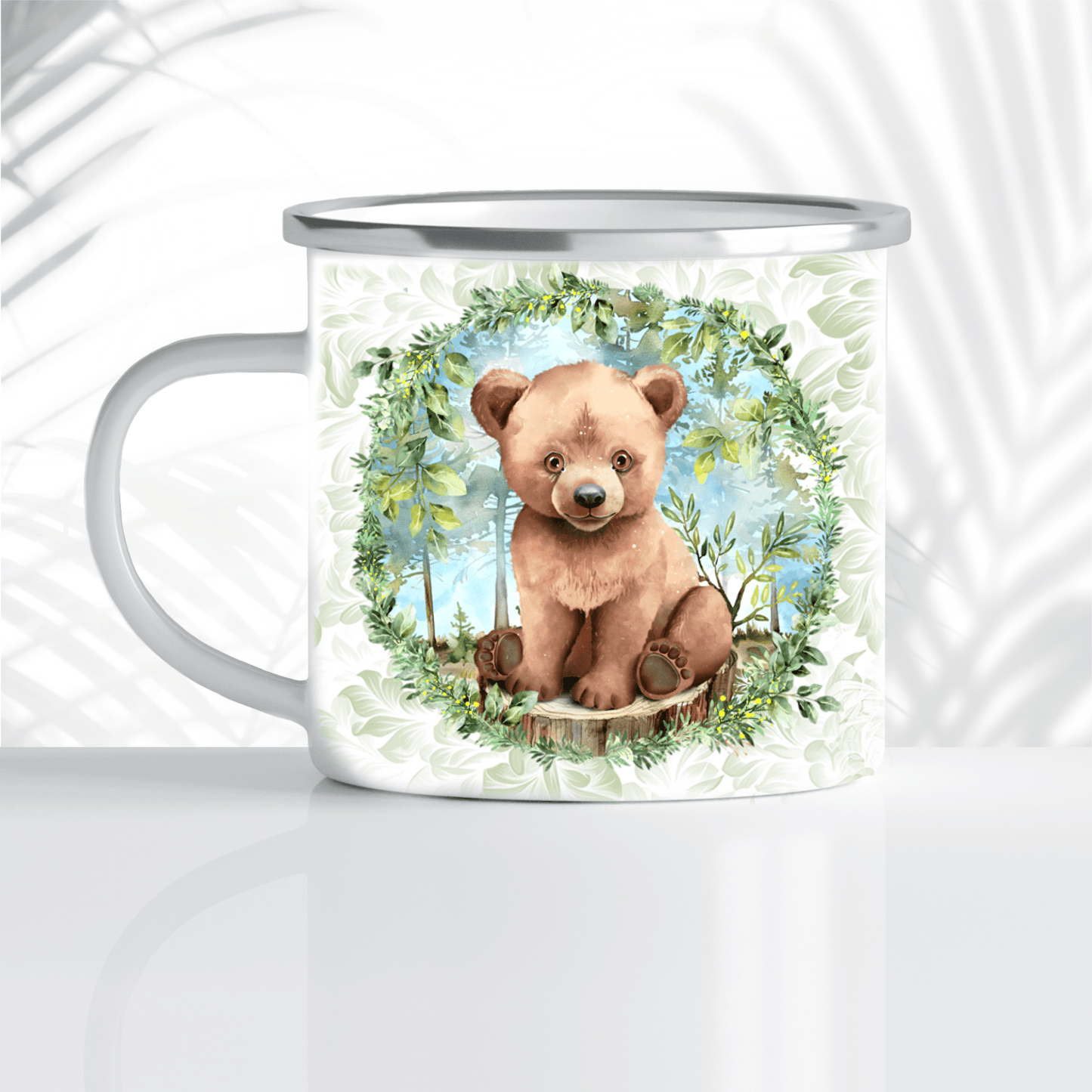 Tasse en acier émaillé - Ourson de la forêt - Tasse - Créations Odie