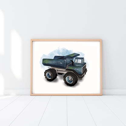 Affiche - Camion et tracteur - Affiche - Créations Odie
