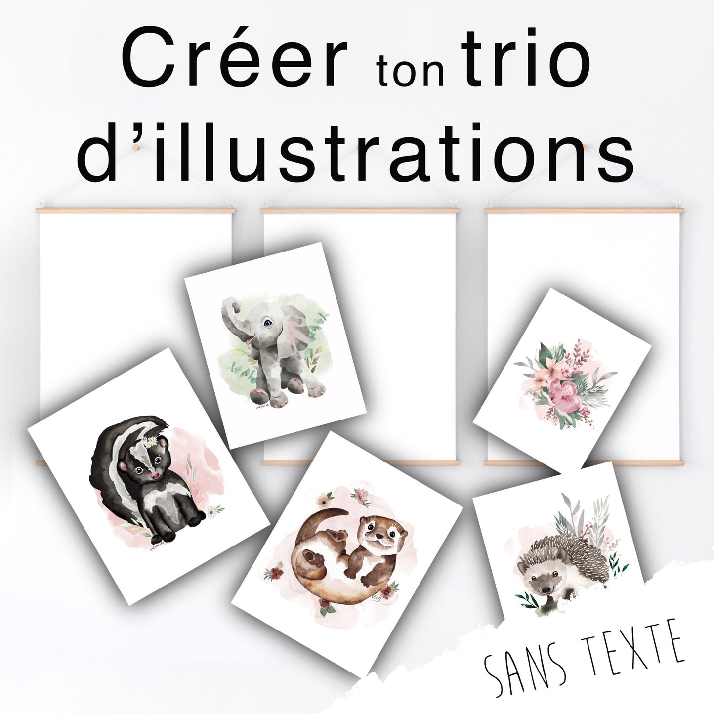 Affiche - Créer ton trio - Affiche - Créations Odie