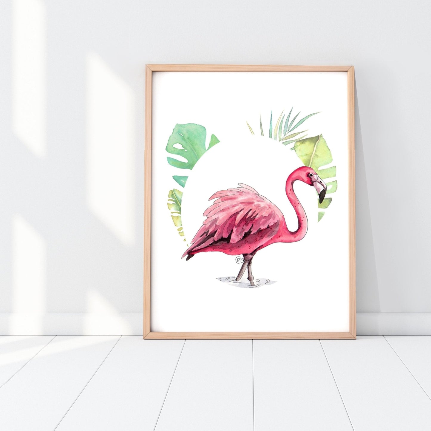 Affiche - Flamant rose - Affiche - Créations Odie