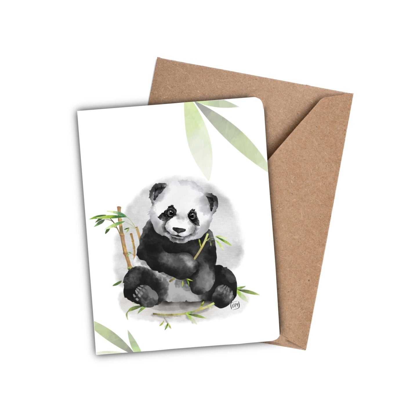 Carte - Panda - Carte de voeux - Créations Odie