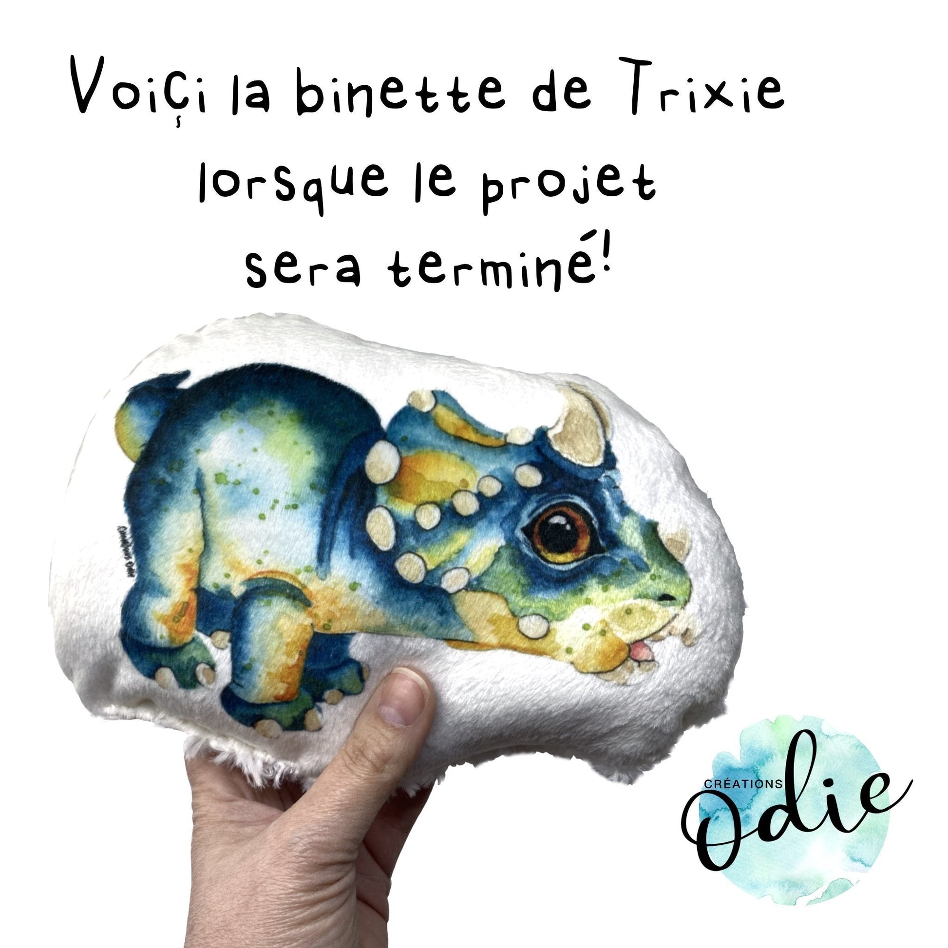 DIY Couper et coudre - Trixie le triceratops - Couper et coudre - Créations Odie