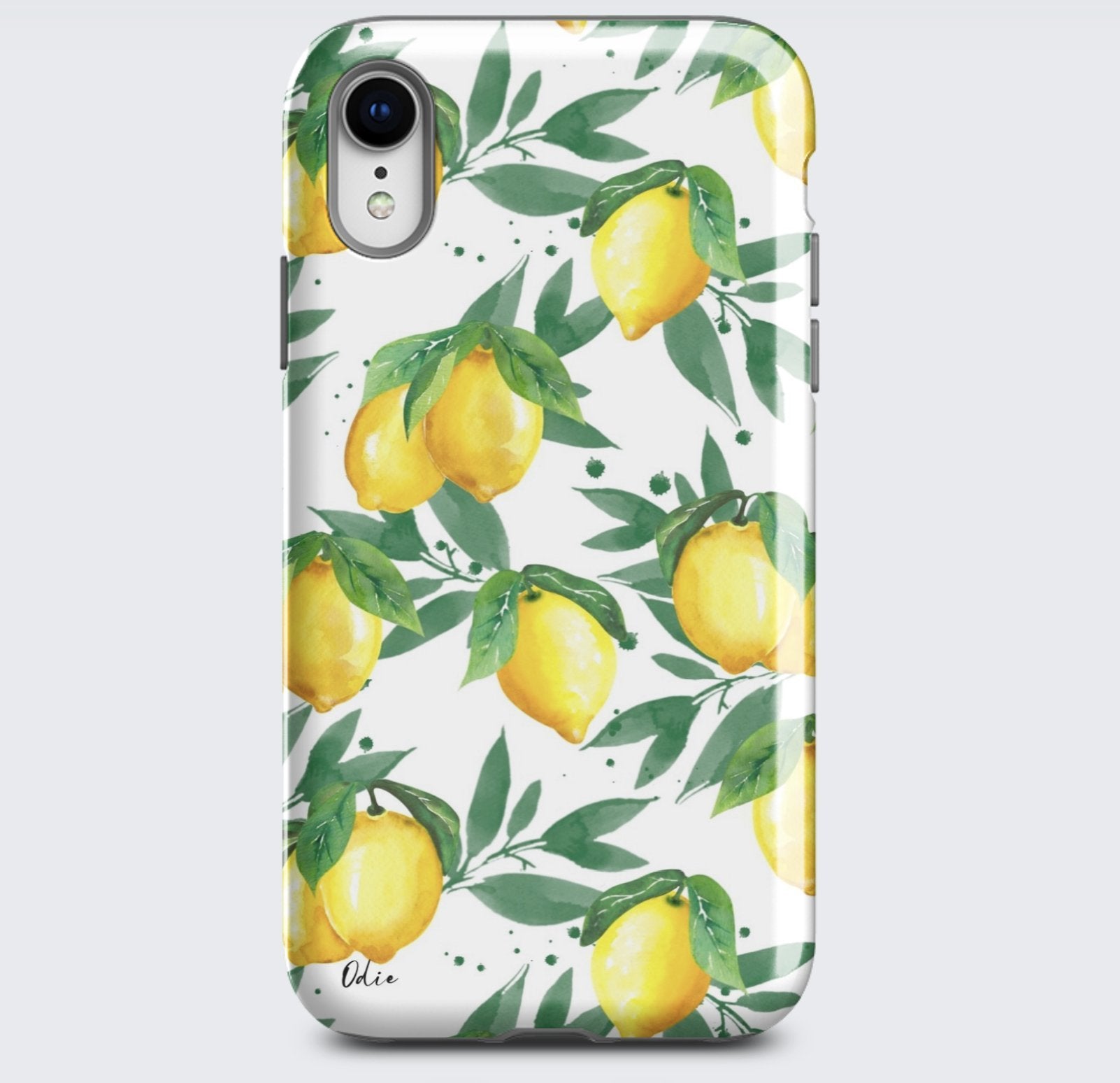 Illustration - Case de cellulaire avec des citrons - Créations Odie