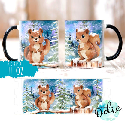 Tasse Les petits écureuils - Tasse - Créations Odie